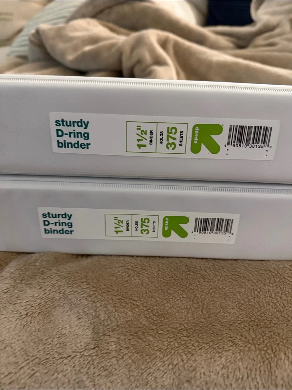 White 3-Ring Binders Set of 4